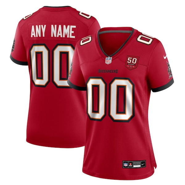 Tampa Bay Buccaneers Nike Women's 50th Season Custom Game Jersey - Red/White - Image 2