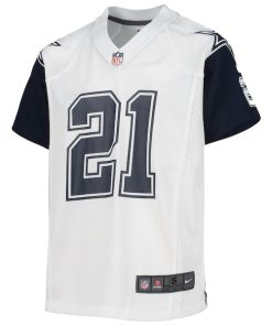 Alternative view of Ezekiel Elliott Dallas Cowboys Nike Youth Alternate Game Jersey - White
