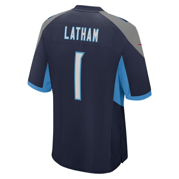 JC Latham Tennessee Titans Nike 2024 NFL Draft First Round Pick Player Game Jersey - Navy - Image 3