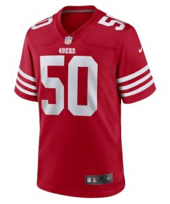 Alternative view of Jalen Graham San Francisco 49ers Nike Team Game Jersey - Scarlet