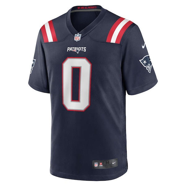 Christian Gonzalez New England Patriots Nike Team Game Jersey - Navy - Image 6