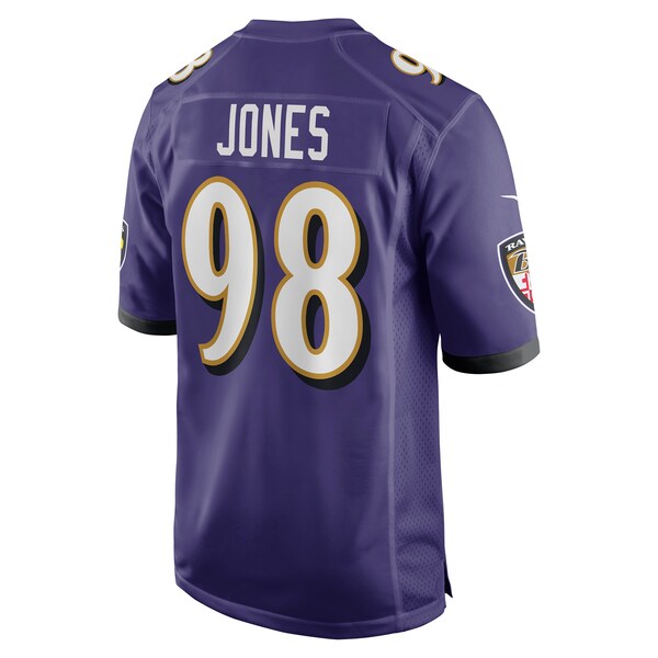 Travis Jones Baltimore Ravens Nike Player Game Jersey - Purple - Image 3