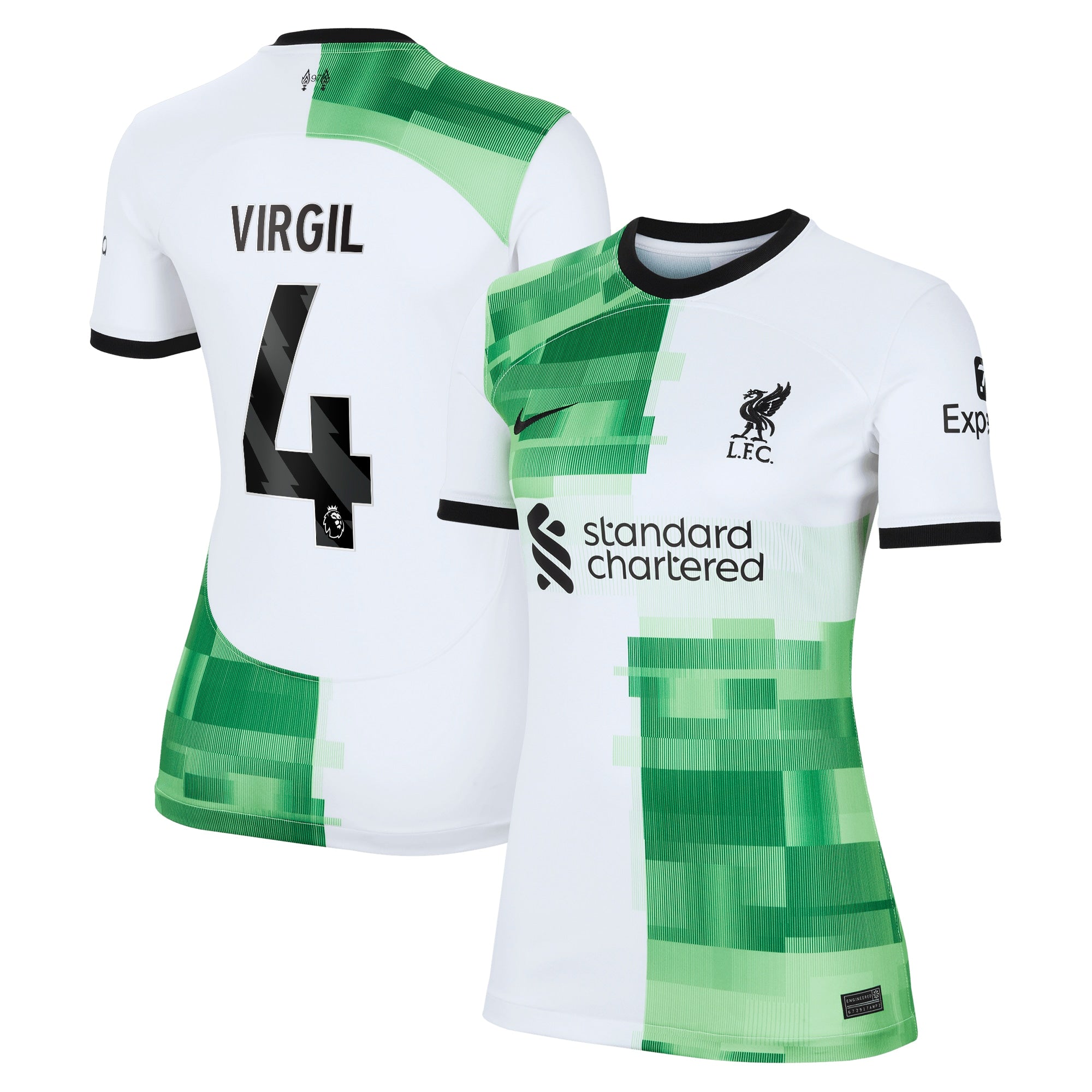 Virgil Van Dijk Liverpool Nike Women's 2023/24 Home Replica Player Jersey - Red/White - Image 5