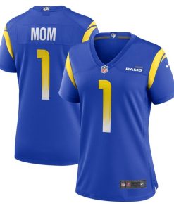 Number 1 Mom Los Angeles Rams Nike Women's Game Jersey - Royal
