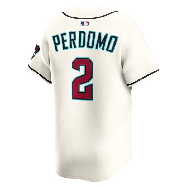 Geraldo Perdomo Arizona Diamondbacks Nike Alternate Limited Player Jersey - Cream - Image 3