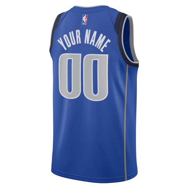 Dallas Mavericks Nike Unisex Swingman Custom Jersey Blue - Icon Edition - Image 3