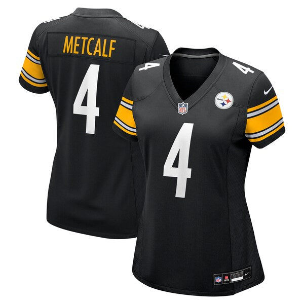 DK Metcalf Pittsburgh Steelers Nike Women's Team Game Jersey - Black - Image 2