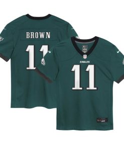 A.J. Brown Philadelphia Eagles Nike Preschool Game Jersey - Midnight Green