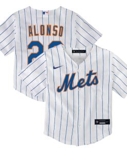 Alternative view of Pete Alonso New York Mets Nike Toddler Home Replica Player Jersey - White/Royal
