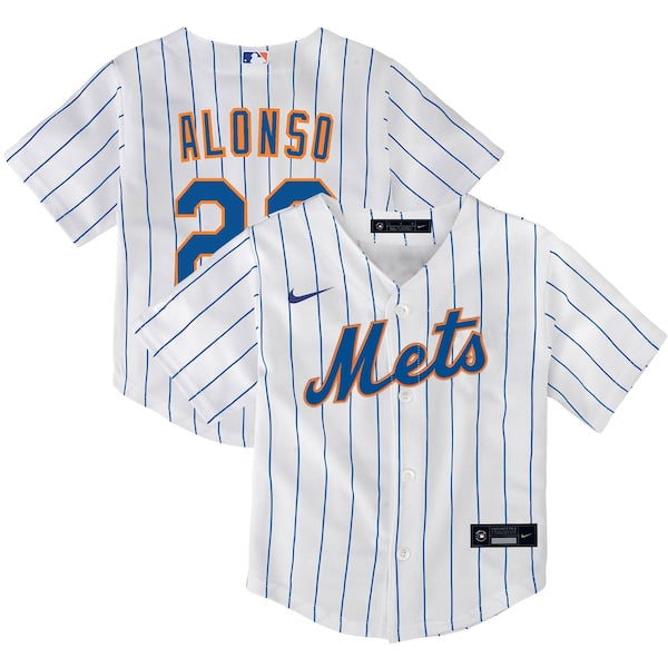 Pete Alonso New York Mets Nike Toddler Home Replica Player Jersey - White/Royal - Image 2