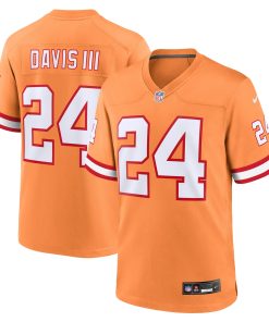 Alternative view of Carlton Davis III Tampa Bay Buccaneers Nike Game Player Jersey - Red/Orange