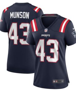 Calvin Munson New England Patriots Nike Women's Home Game Player Jersey - Navy