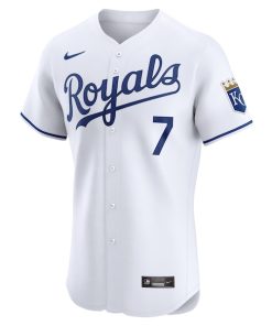 Alternative view of Bobby Witt Jr. Kansas City Royals Nike Home Elite Player Jersey - White