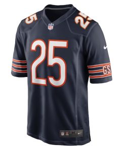 Alternative view of Darrynton Evans Chicago Bears Nike  Game Jersey -  Navy