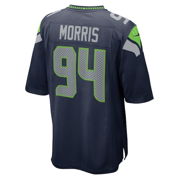 Mike Morris Seattle Seahawks Nike Game Jersey - College Navy - Image 3