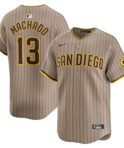 Manny Machado San Diego Padres Nike Alternate Limited Player Jersey?¨C Tan
