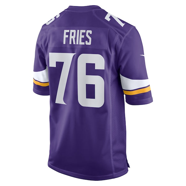 Will Fries Minnesota Vikings Nike Team Game Jersey - Purple - Image 4