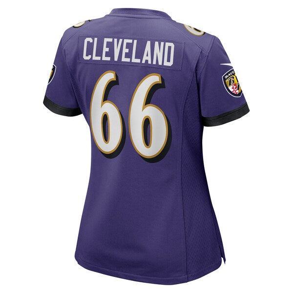 Ben Cleveland Baltimore Ravens Nike Women's Game Jersey - Purple - Image 3