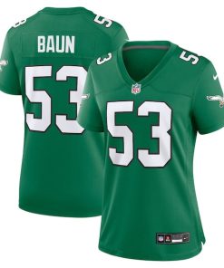 Alternative view of Zack Baun Philadelphia Eagles Nike Women's Alternate Game Jersey -  Kelly Green/Green