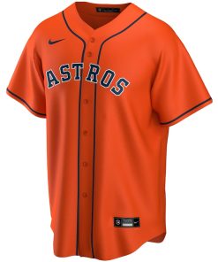 Alternative view of Houston Astros Nike Youth Alternate Replica Team Jersey - Orange