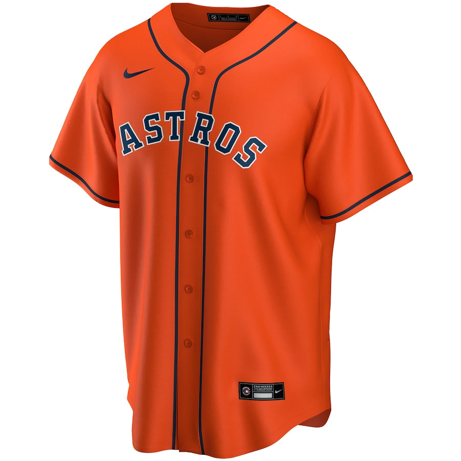 Houston Astros Nike Youth Alternate Replica Team Jersey - Orange - Image 2