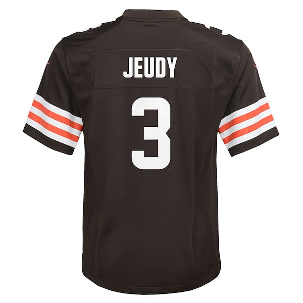Jerry Jeudy Cleveland Browns Nike Youth Team Game Jersey - Brown - Image 3
