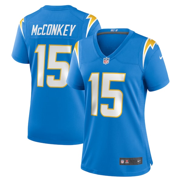 Ladd McConkey Los Angeles Chargers Nike Women's Game Jersey - Powder Blue