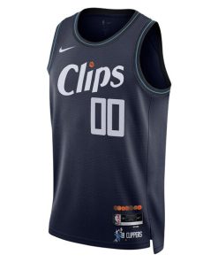 Alternative view of LA Clippers Nike Unisex 2023/24 Custom Swingman Jersey - Navy - City Edition