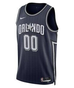 Alternative view of Orlando Magic Nike Unisex 2023/24 Custom Swingman Jersey - Navy - City Edition