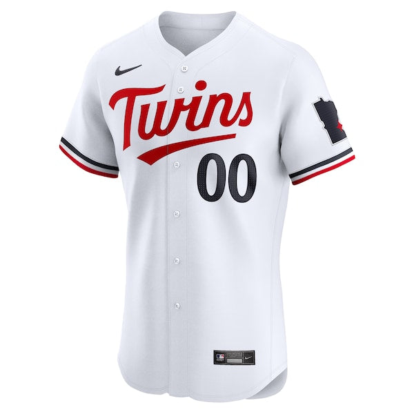 Minnesota Twins Nike Home Elite Custom Jersey - White - Image 2