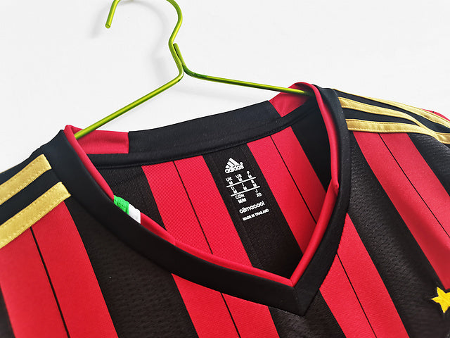 AC Milan Long Sleeve 2013-14 Vintage Jersey - Image 7