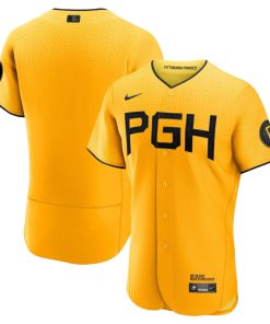 Pittsburgh Pirates Nike 2023 City Connect Authentic Jersey - Gold