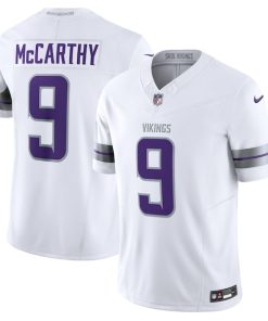 J.J. McCarthy Minnesota Vikings Nike Vapor F.U.S.E. Limited Jersey - White/Purple