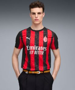 Alternative view of AC Milan Puma 2025/26 Home Authentic Jersey - Red/White