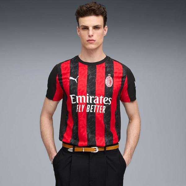 AC Milan Puma 2025/26 Home Authentic Jersey - Red/White - Image 2