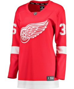 Alternative view of John Gibson Detroit Red Wings  Women's Home Breakaway Jersey - Red