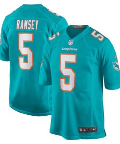 Jalen Ramsey Miami Dolphins Nike Team Color Game Jersey - Aqua