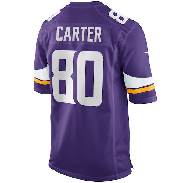 Cris Carter Minnesota Vikings Nike Game Retired Player Jersey - Purple - Image 3
