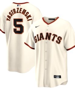 Alternative view of Mike Yastrzemski San Francisco Giants Nike Home Replica Player Jersey - Cream/Black