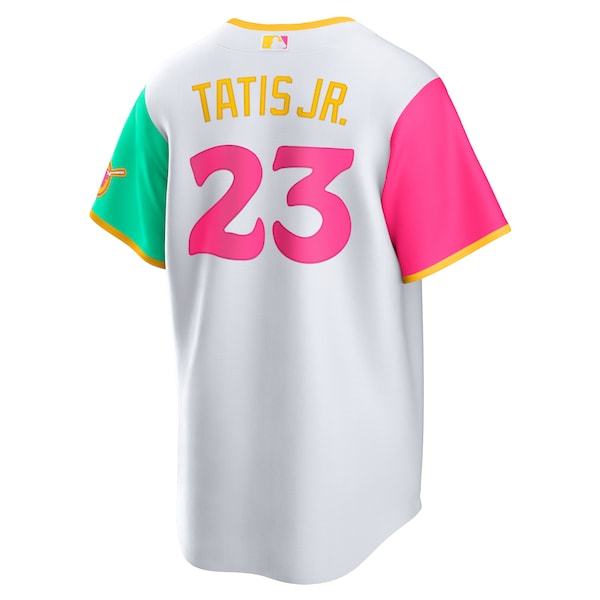 Fernando Tatis Jr. San Diego Padres Nike 2022 City Connect Replica Player Jersey - White - Image 3