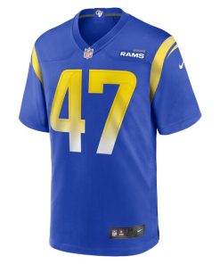 Alternative view of Alex Ward Los Angeles Rams Nike Home Game Jersey - Royal