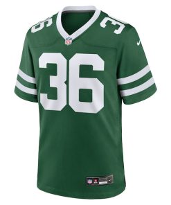 Alternative view of Khalil Herbert New York Jets Nike Team Game Jersey - Legacy Green