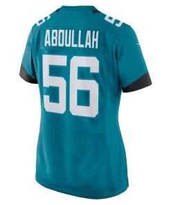 Alternative view of Yasir Abdullah Jacksonville Jaguars Nike Women's Team Game Jersey -  Teal