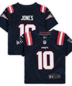 Mac Jones New England Patriots Nike Toddler Game Jersey - Navy