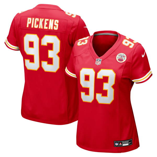Zacch Pickens Kansas City Chiefs Nike Women's Team Game Jersey - Red