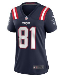 Alternative view of Demario Douglas New England Patriots Nike Women's  Game Jersey -  Navy