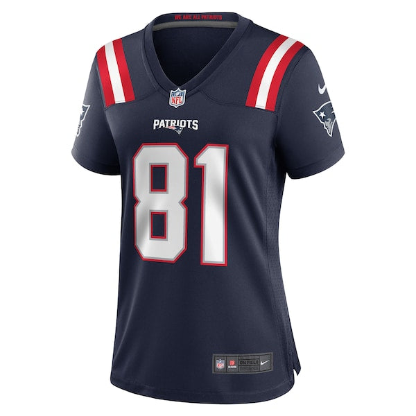 Demario Douglas New England Patriots Nike Women's Game Jersey - Navy - Image 2