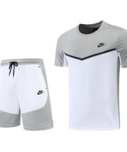 Nike Short Sleeve Training Jersey Set-ND01- Light Gray