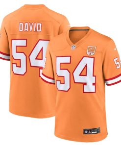 Alternative view of Lavonte David  Tampa Bay Buccaneers Nike 50th Season Game Jersey - Creamsicle/Red