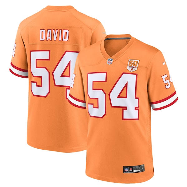 Lavonte David Tampa Bay Buccaneers Nike 50th Season Game Jersey - Creamsicle/Red - Image 2